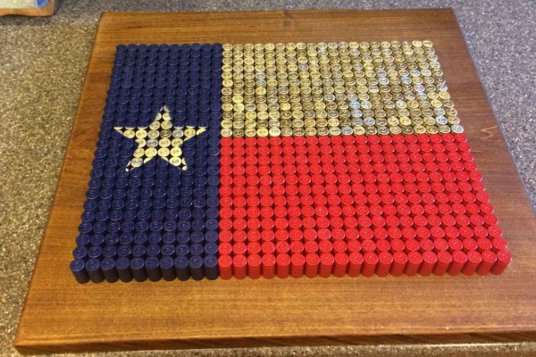 Finished Texas Flag   .45 cal