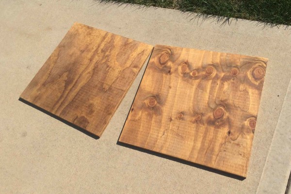 Wood being weathered
